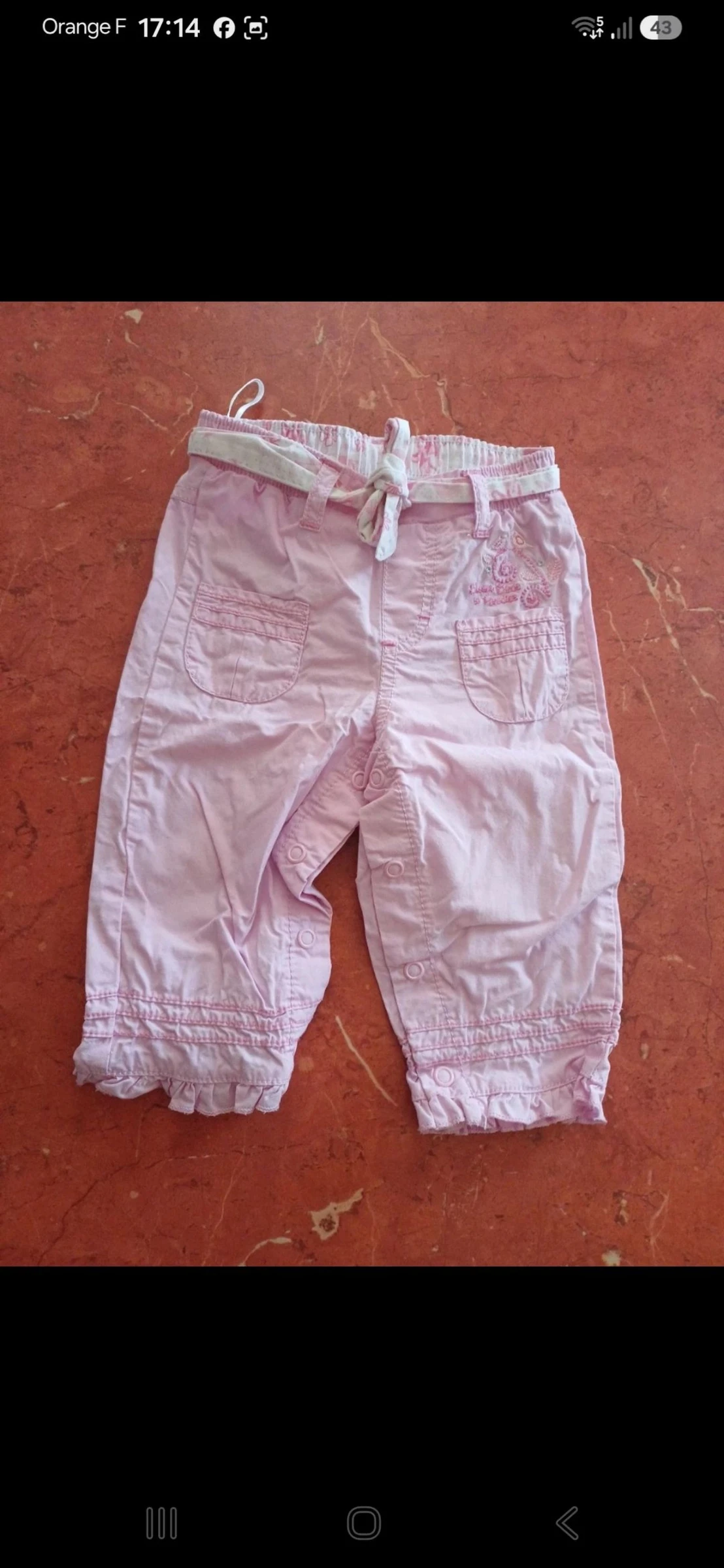 Pantalon bébé taille 6 mois